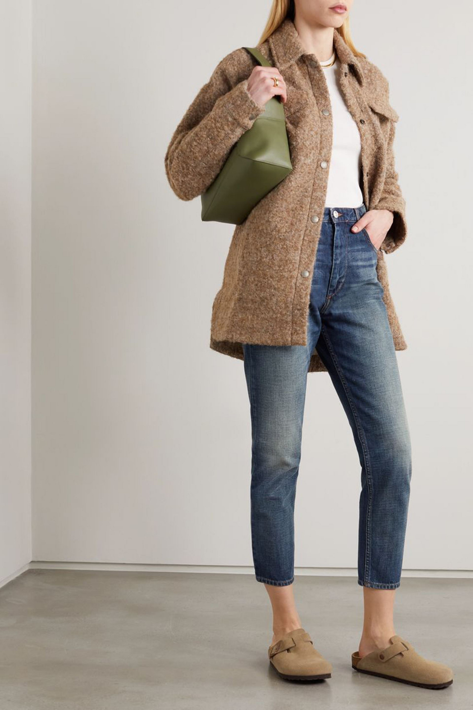 Marant Étoile Neasr cropped high-rise slim-leg jeans