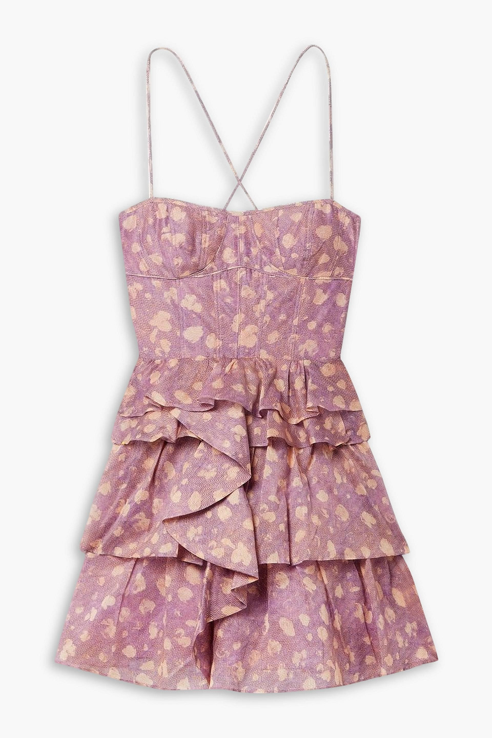 Ulla Johnson Silk-blend Mini Dress In Lilac