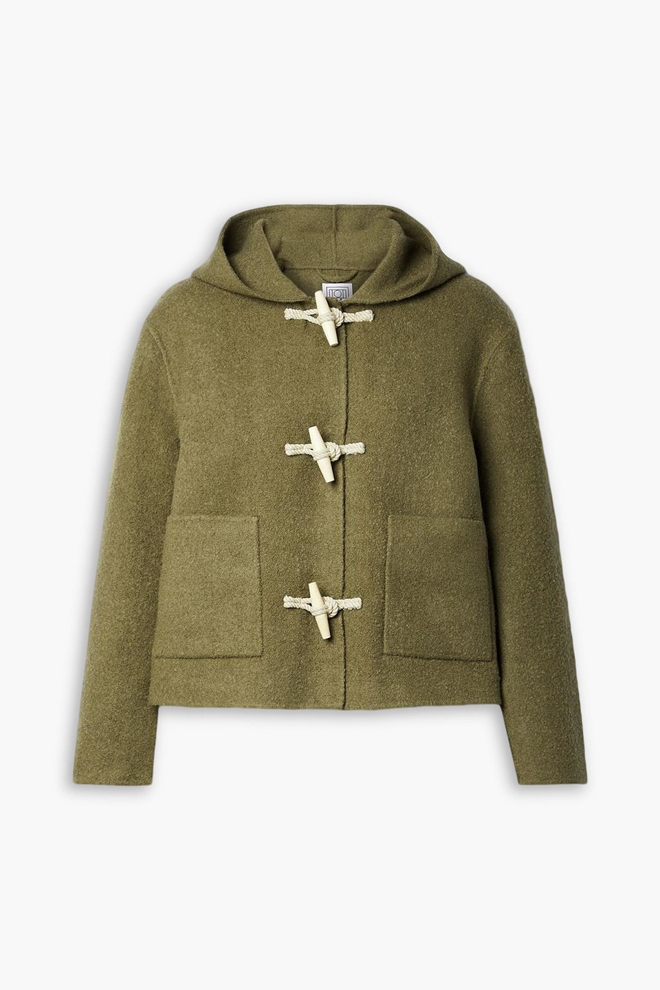 Totême Hooded wool-blend felt jacket