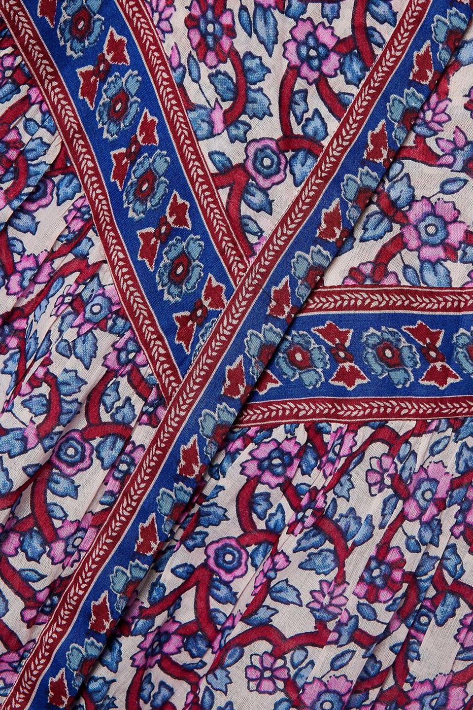 Isabel Marant Étoile Salika Floral-print Cotton-voile Blouse In Blush