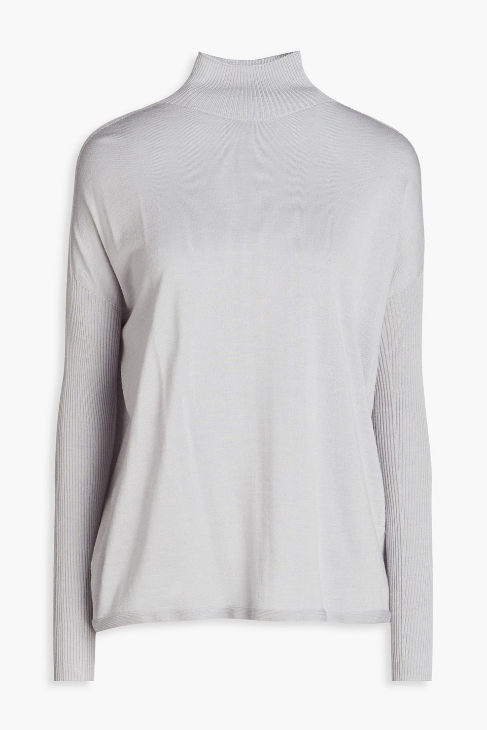 Gentryportofino - Wool and silk-blend turtleneck sweater - Blue - IT 42