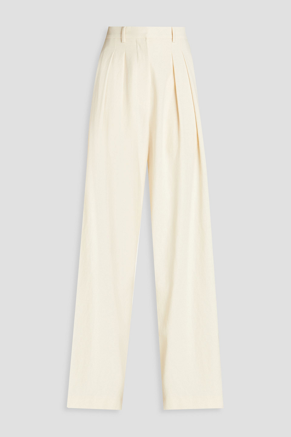 Nanushka Wide-leg Trousers In Ecru
