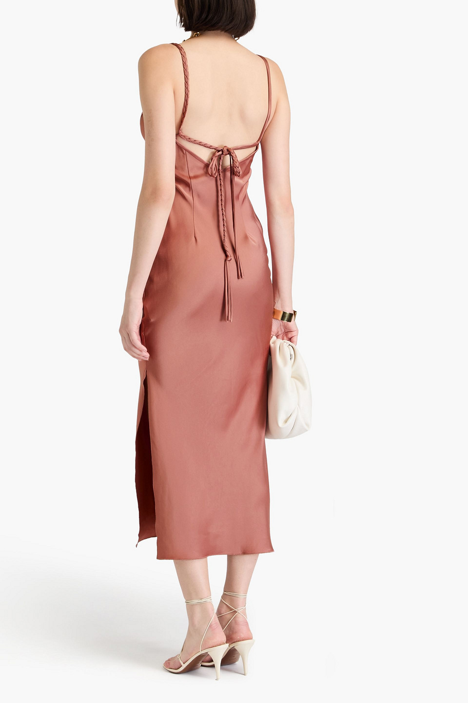  Nanushka - Midikleid Aus Satin - Pink - L 