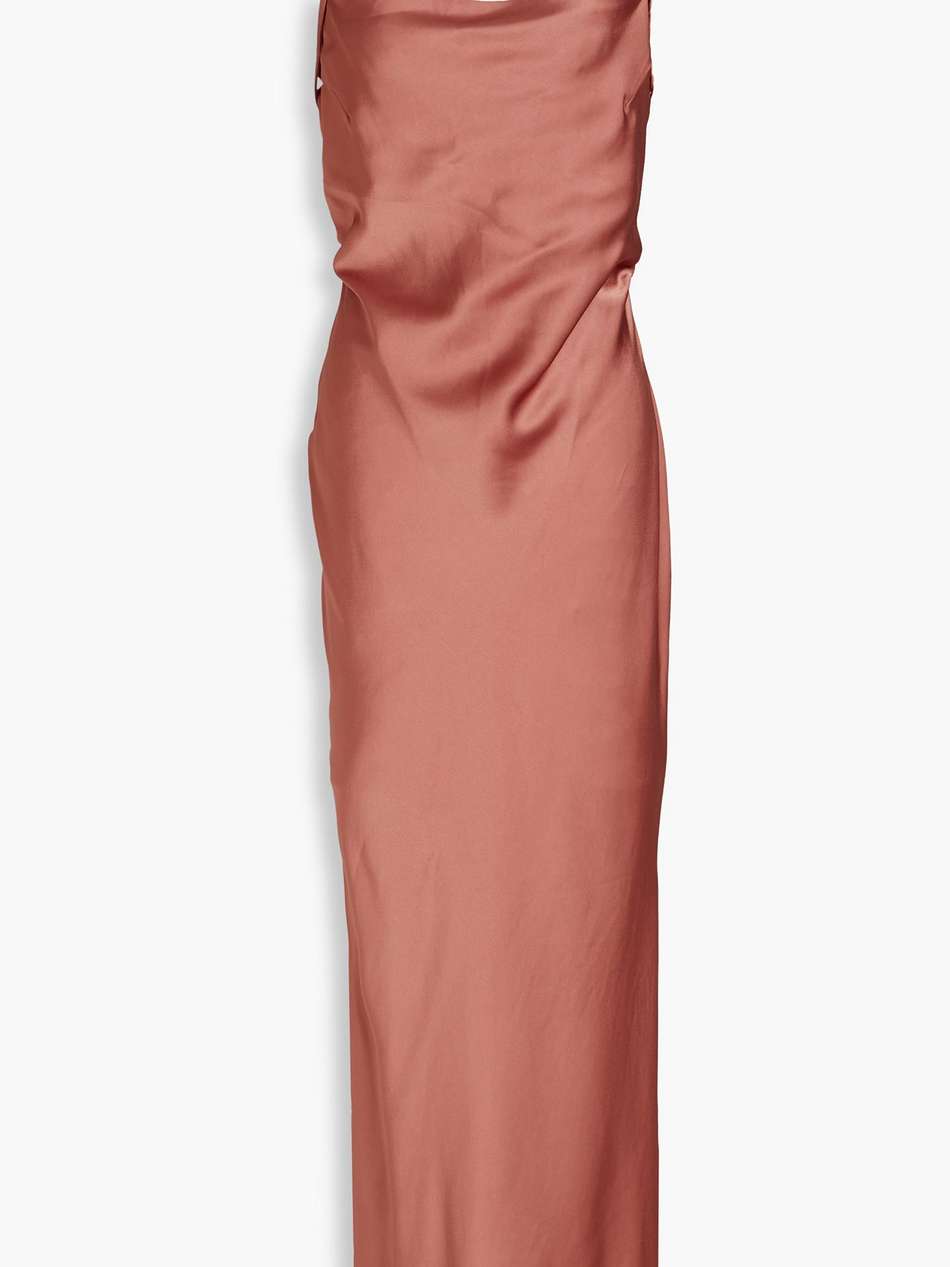 satin midi dress
