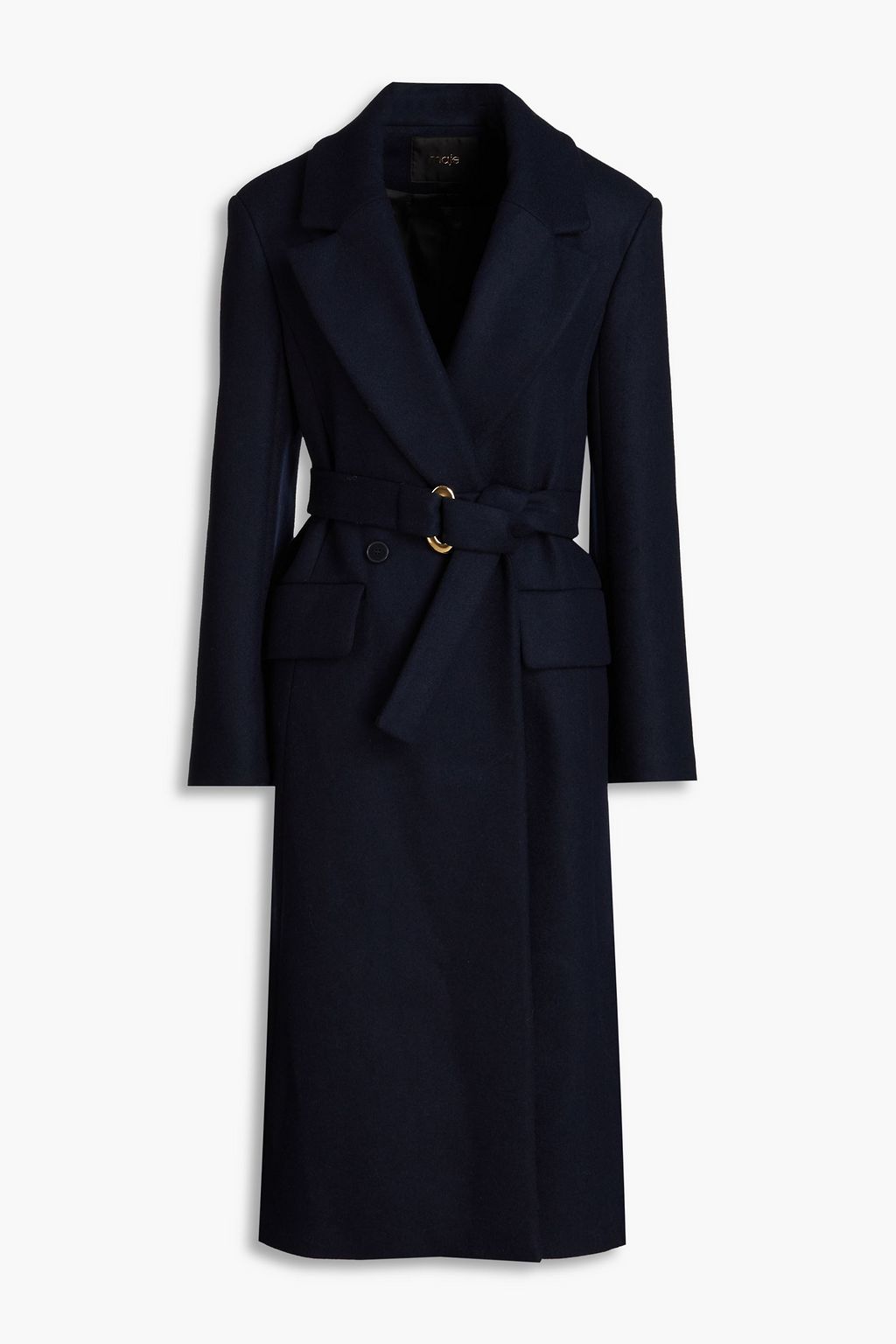 MAJE Double breasted wool blend felt coat THE OUTNET