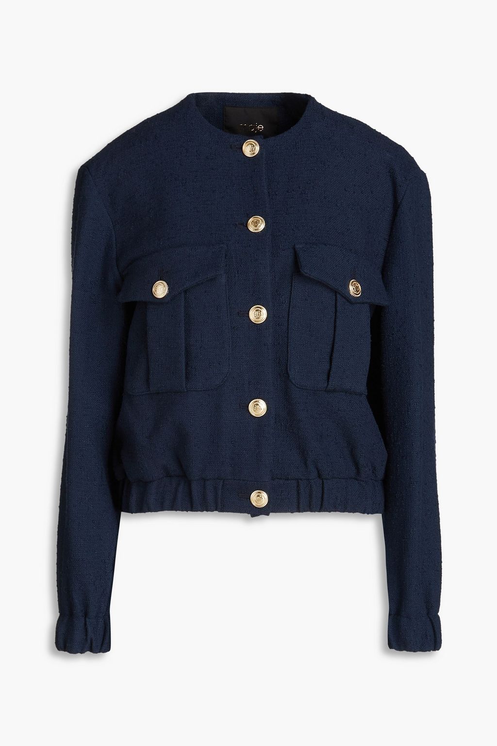 Maje knit tweed jacket deals