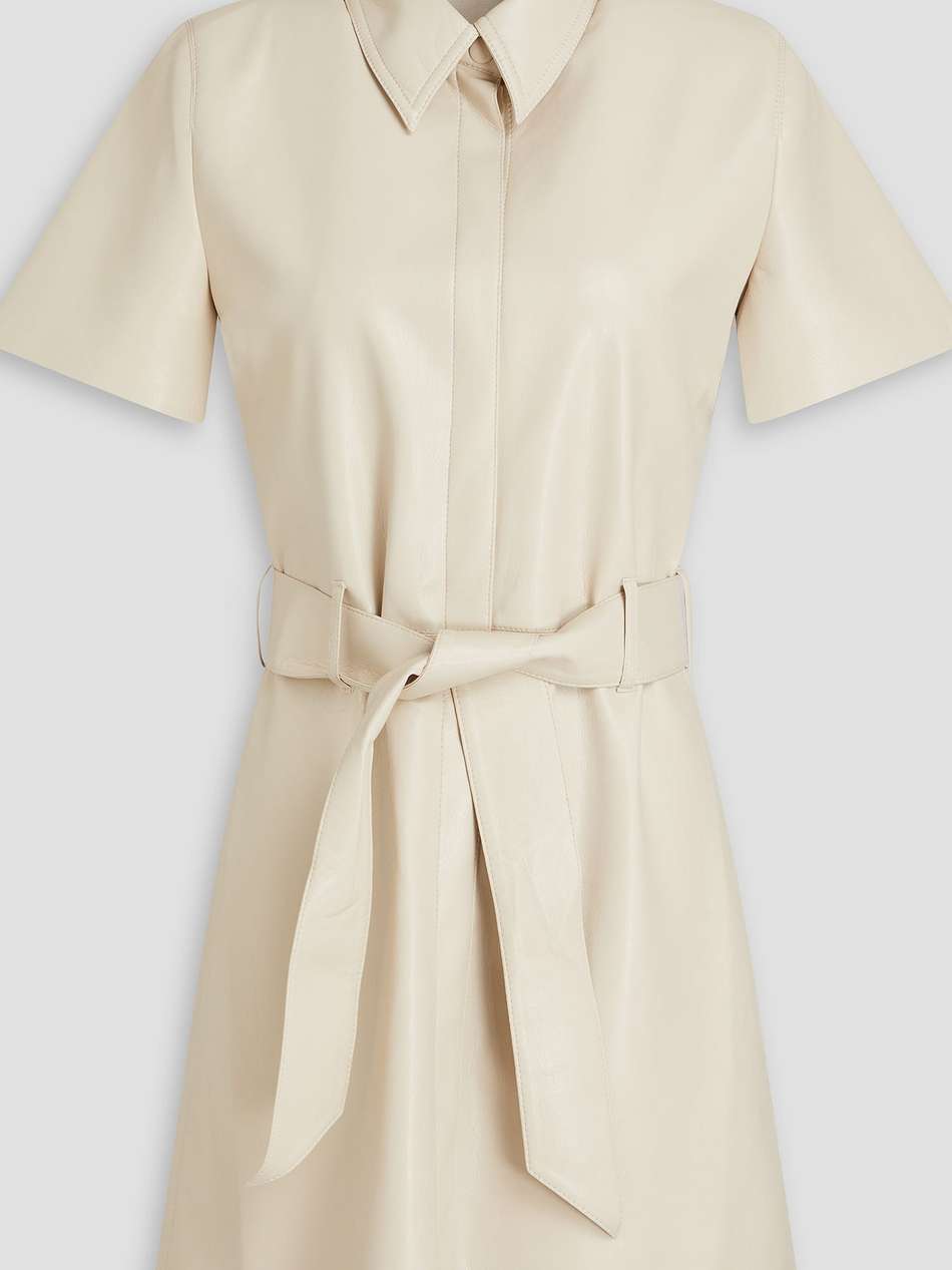halli  belted okobor™ mini shirt dress