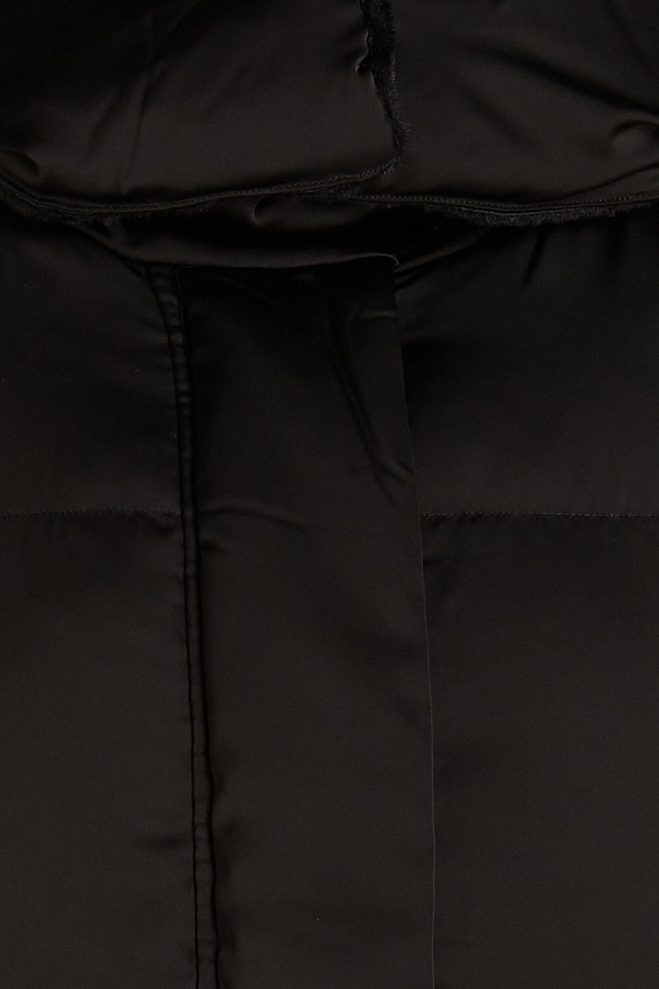 Maje Quilted Shell Hooded Jacket In Black