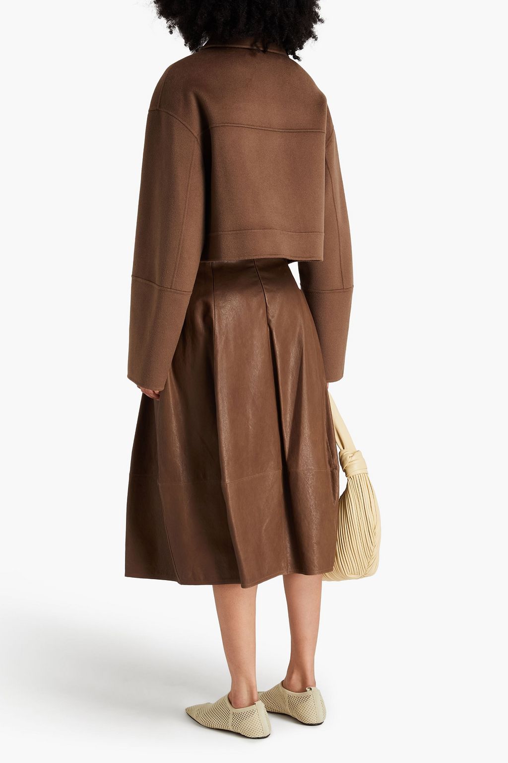 NANUSHKA Wool and silk-blend felt jacket