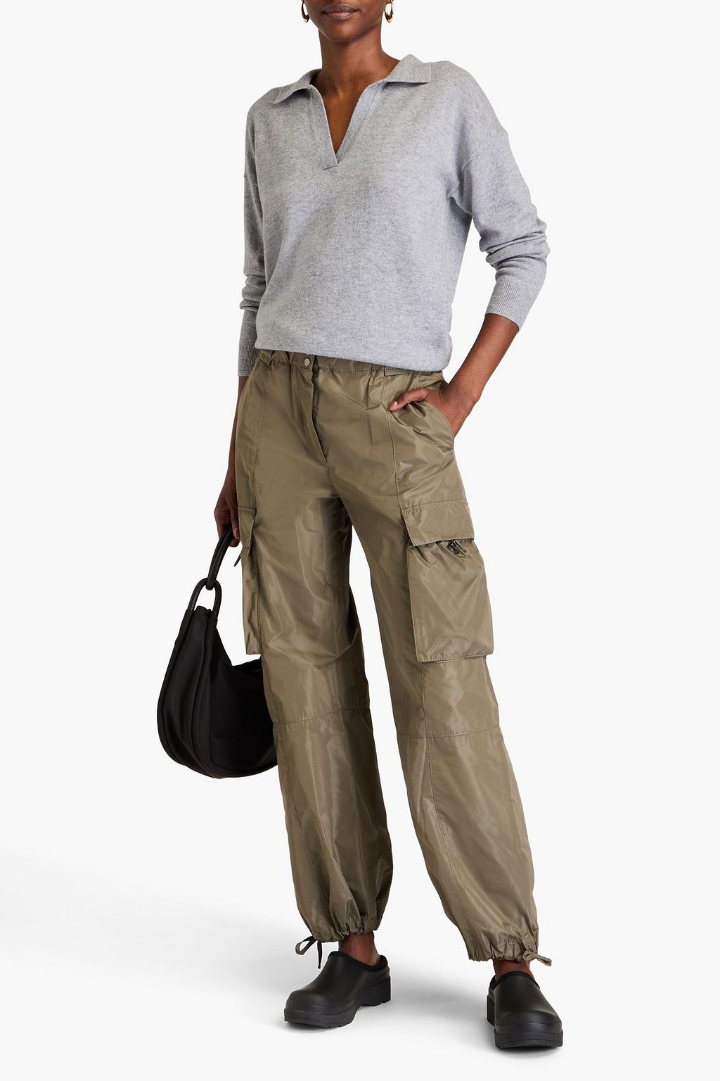 CHINTI & PARKER Mélange wool and cashmere-blend sweater