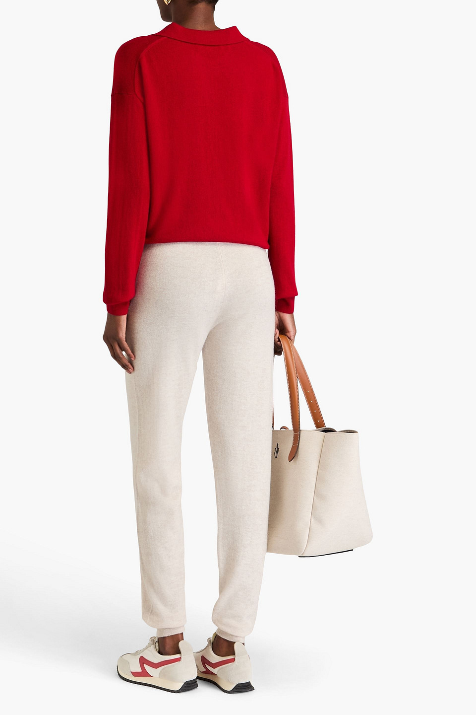CHINTI & PARKER WOOL AND CASHMERE-BLEND POLO SWEATER
