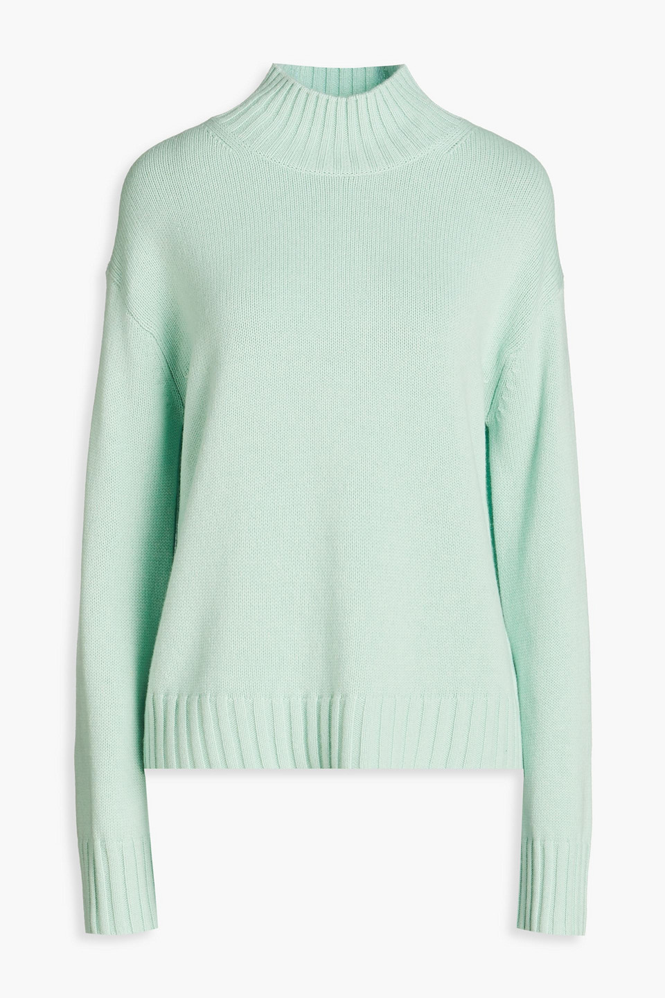Chinti & Parker Wool And Cashmere-blend Turtleneck Sweater In Mint