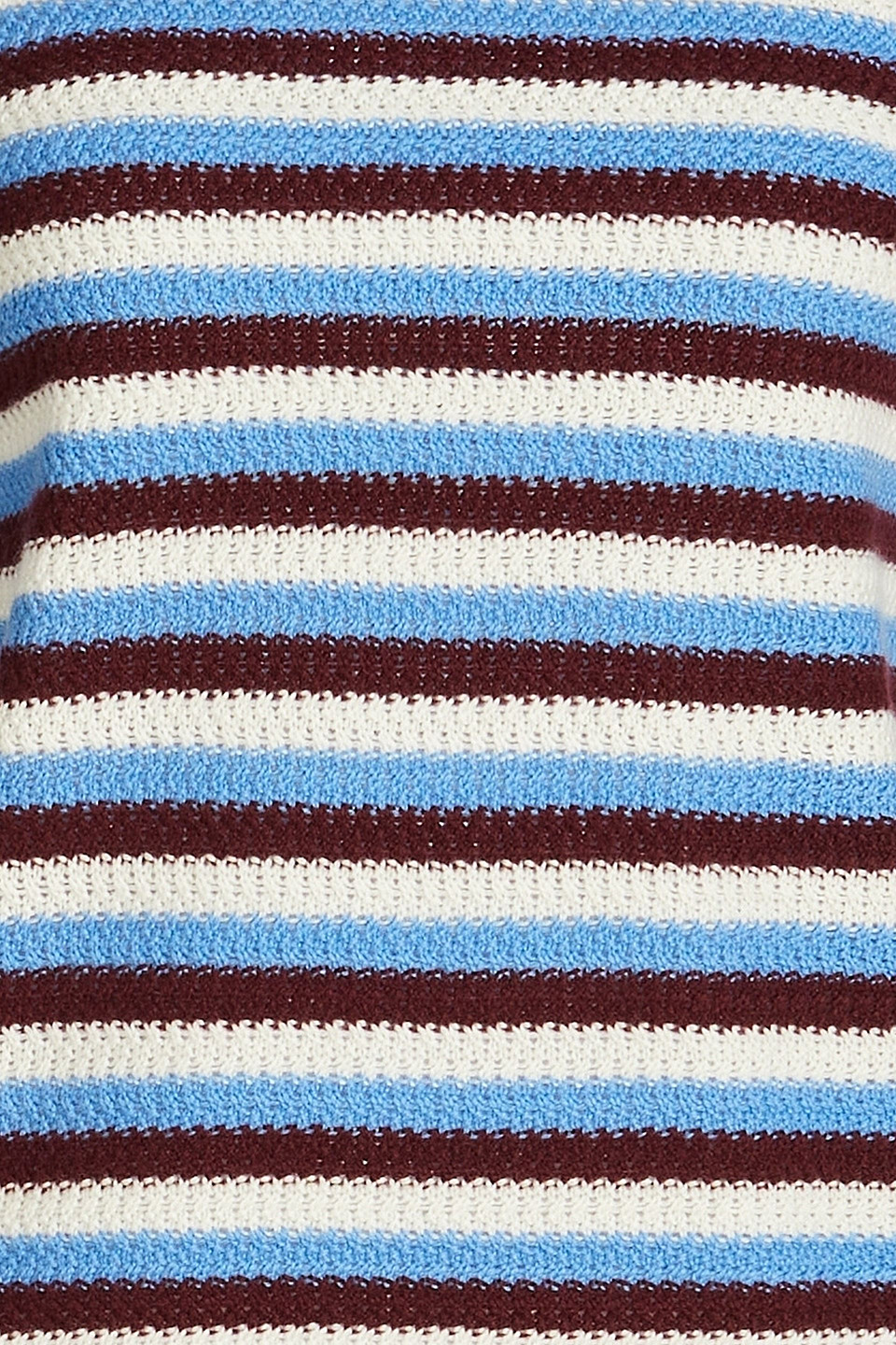 CHINTI & PARKER STRIPED INTARSIA WOOL AND CASHMERE-BLEND SWEATER