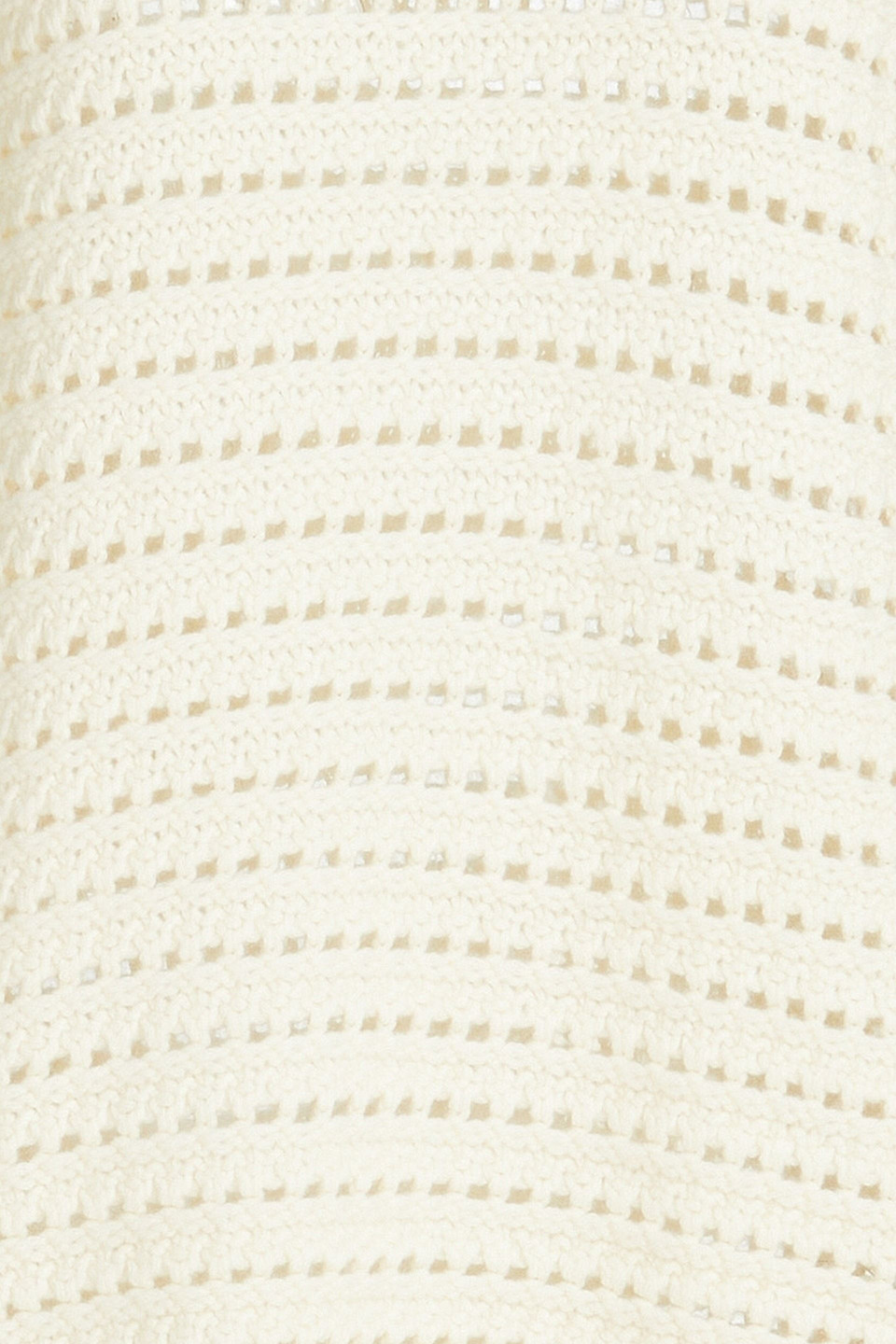 Chinti & Parker Wool-cashmere Crochet Stitch Sweater In Cream
