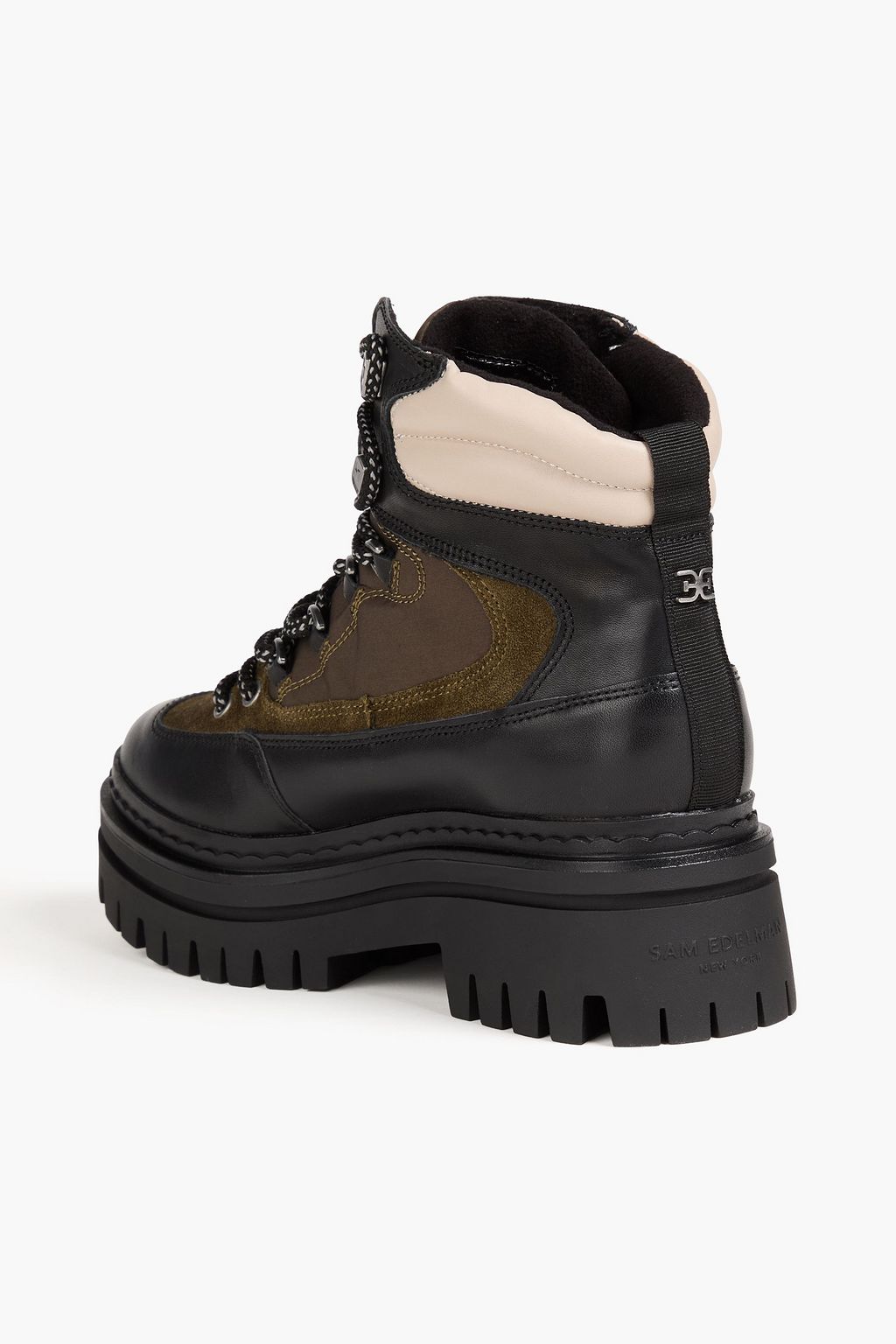 SAM EDELMAN حذاء بوت «كيس» للمشي لمسافات طويلة من الجلد والقماش العازل