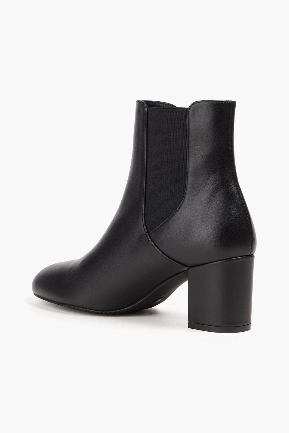 Stuart Weitzman Yuliana 60 Leather Chelsea Boots In Black