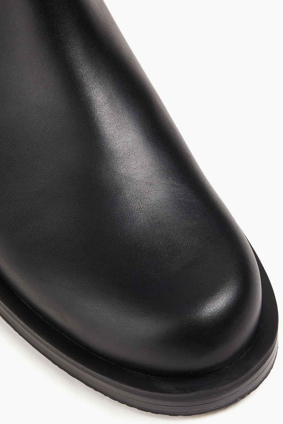 Stuart Weitzman Leather Chelsea Boots In Black