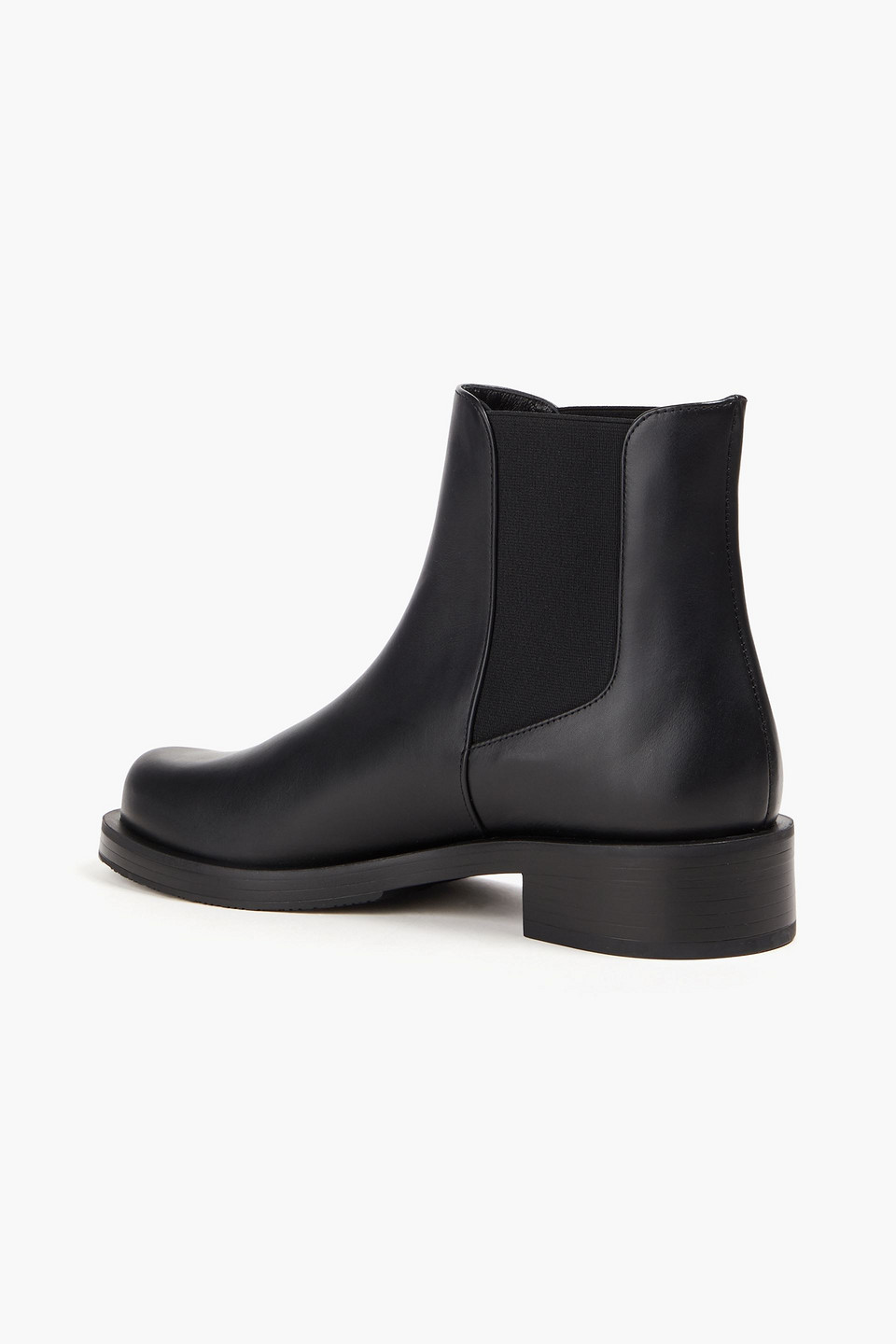 Stuart Weitzman Leather Chelsea Boots In Black