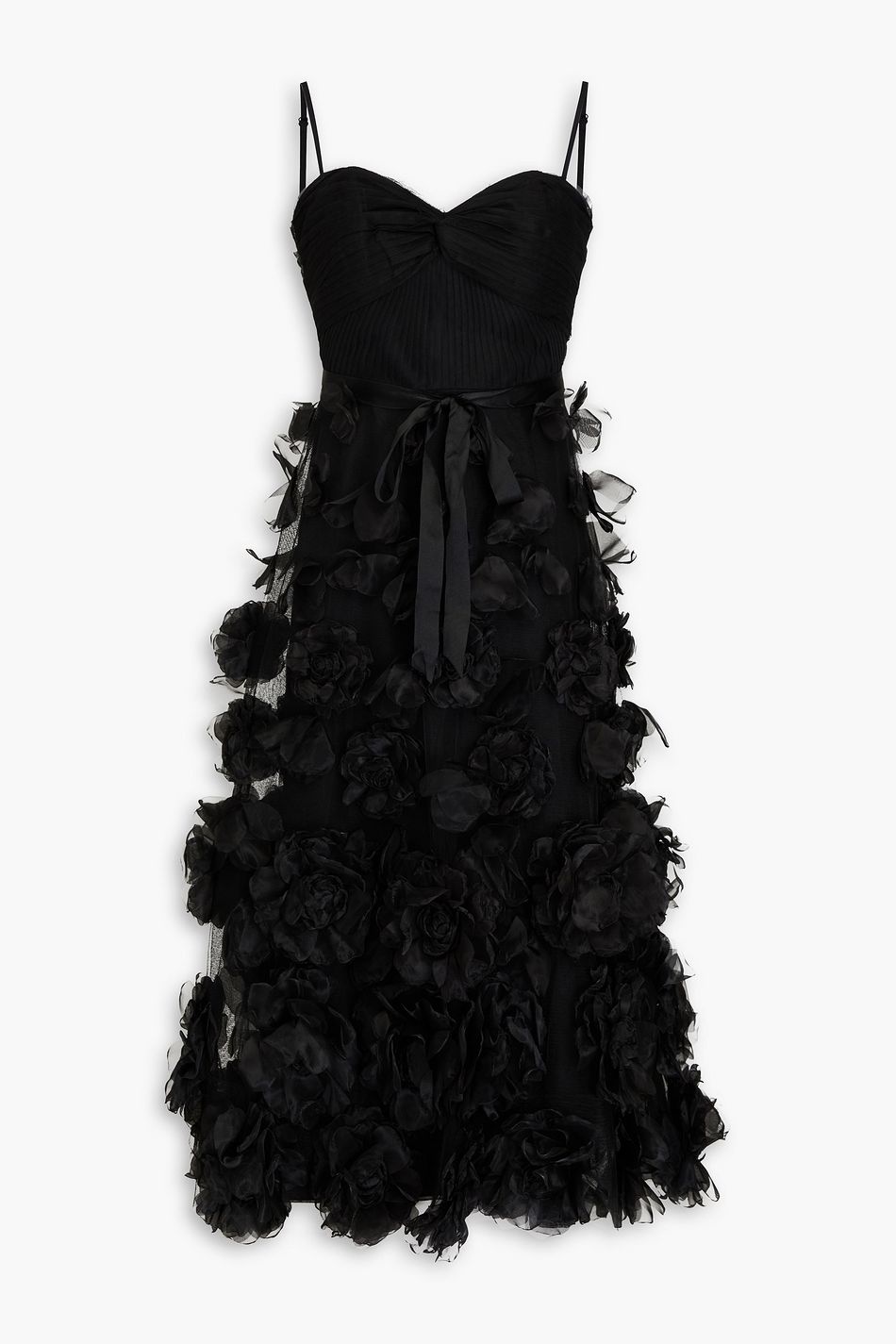 Elma Women Black Beautiful Tulle Organza Dress