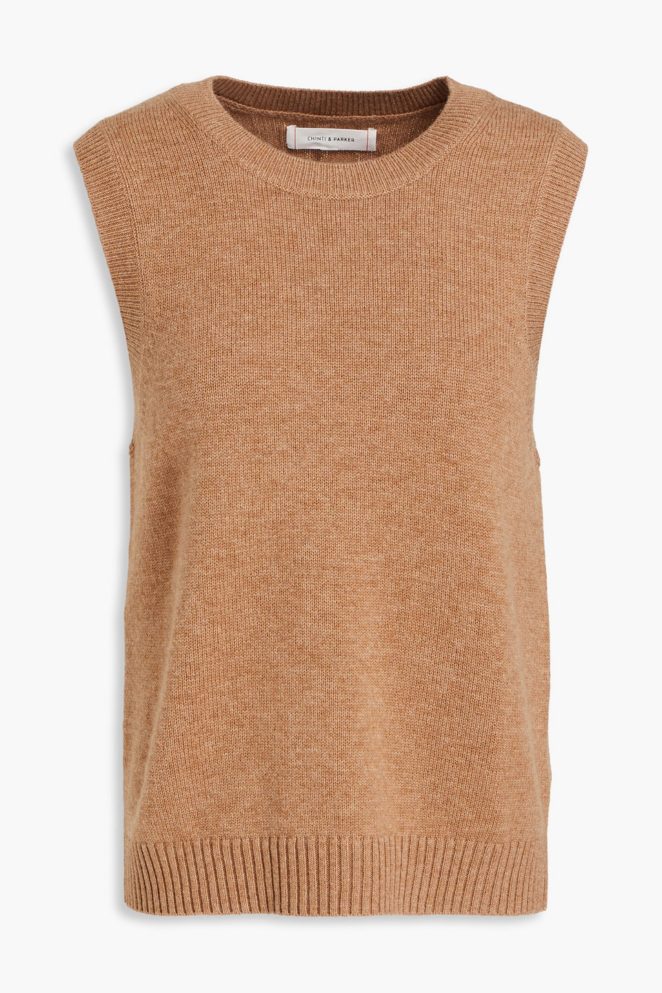 Chinti & Parker Wool And Cashmere-blend Vest In Light Brown