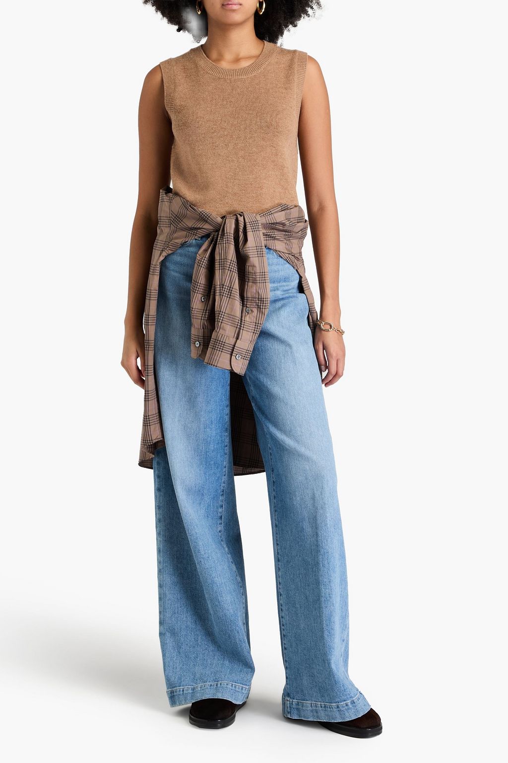 CHINTI & PARKER Wool and cashmere-blend vest
