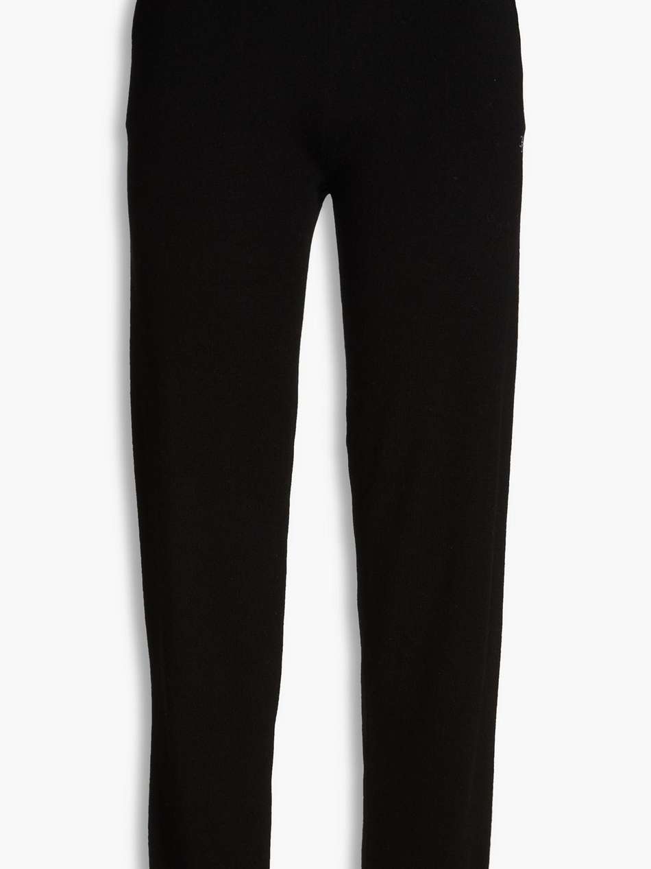 wool and cashmere-blend track pants