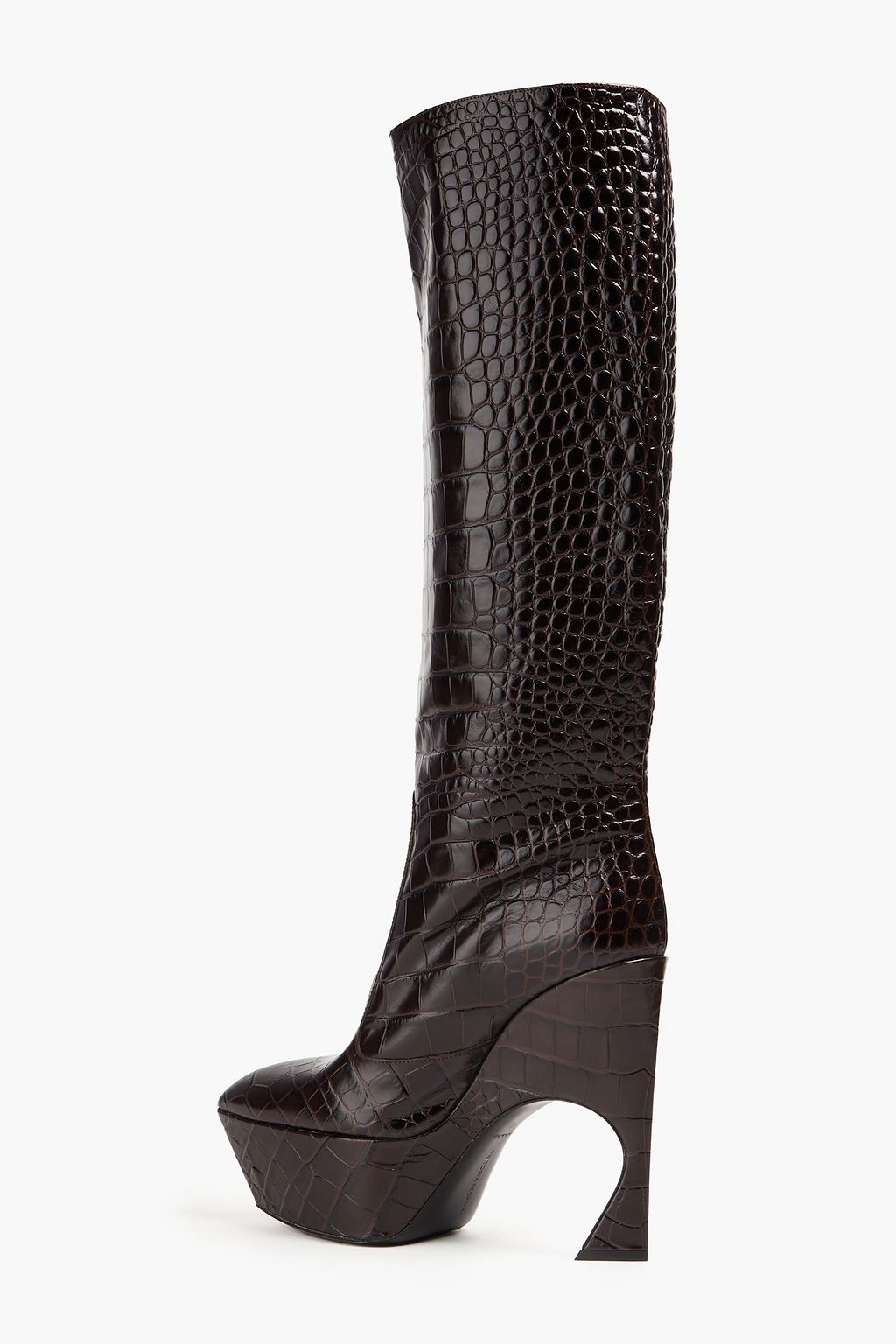 VICTORIA BECKHAM Croc-effect leather platform boots