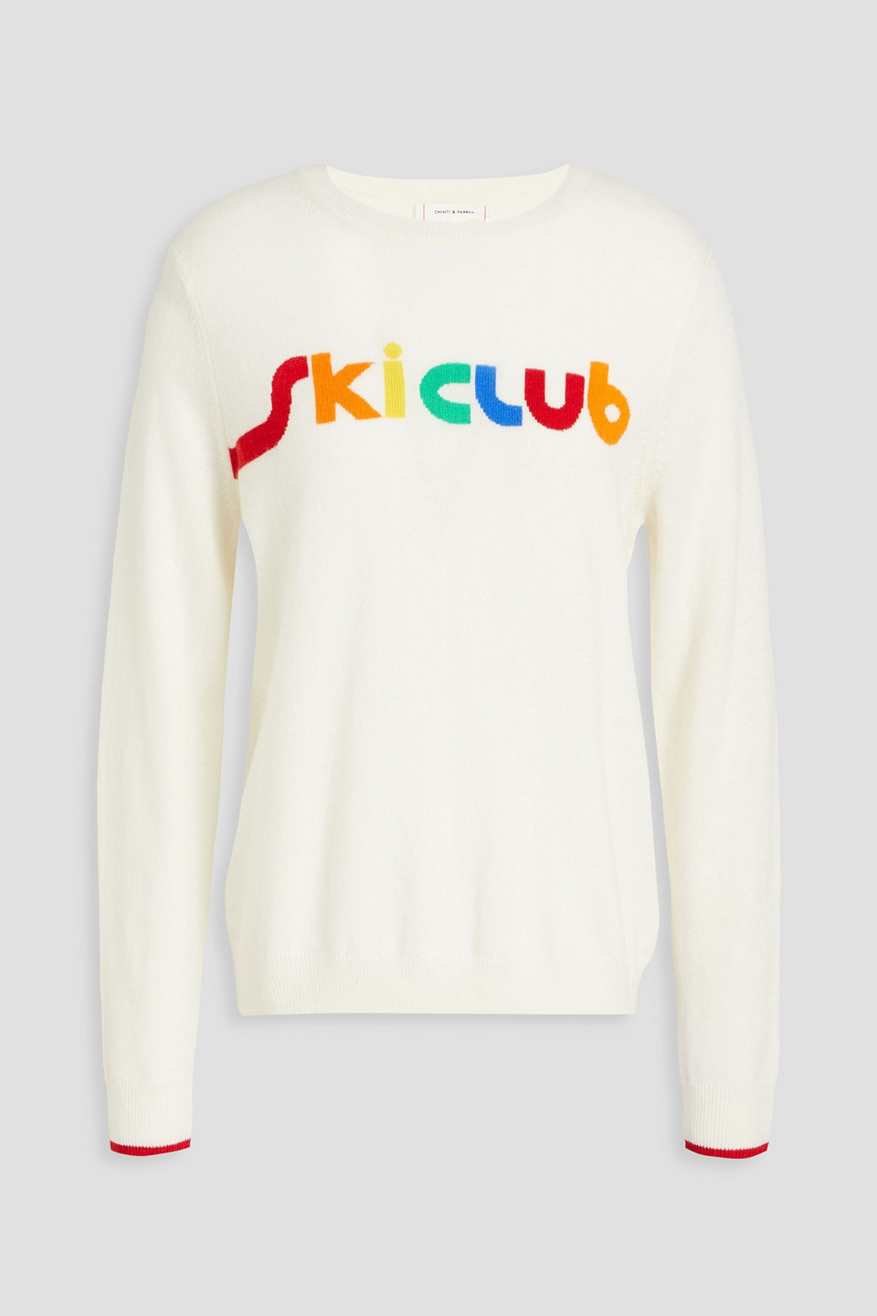 Intarsia wool and cashmere-blend sweater