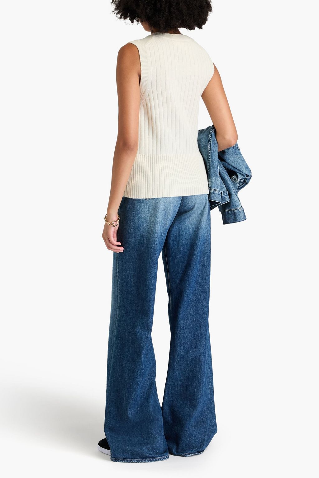 CHINTI & PARKER Wool and cashmere-blend vest