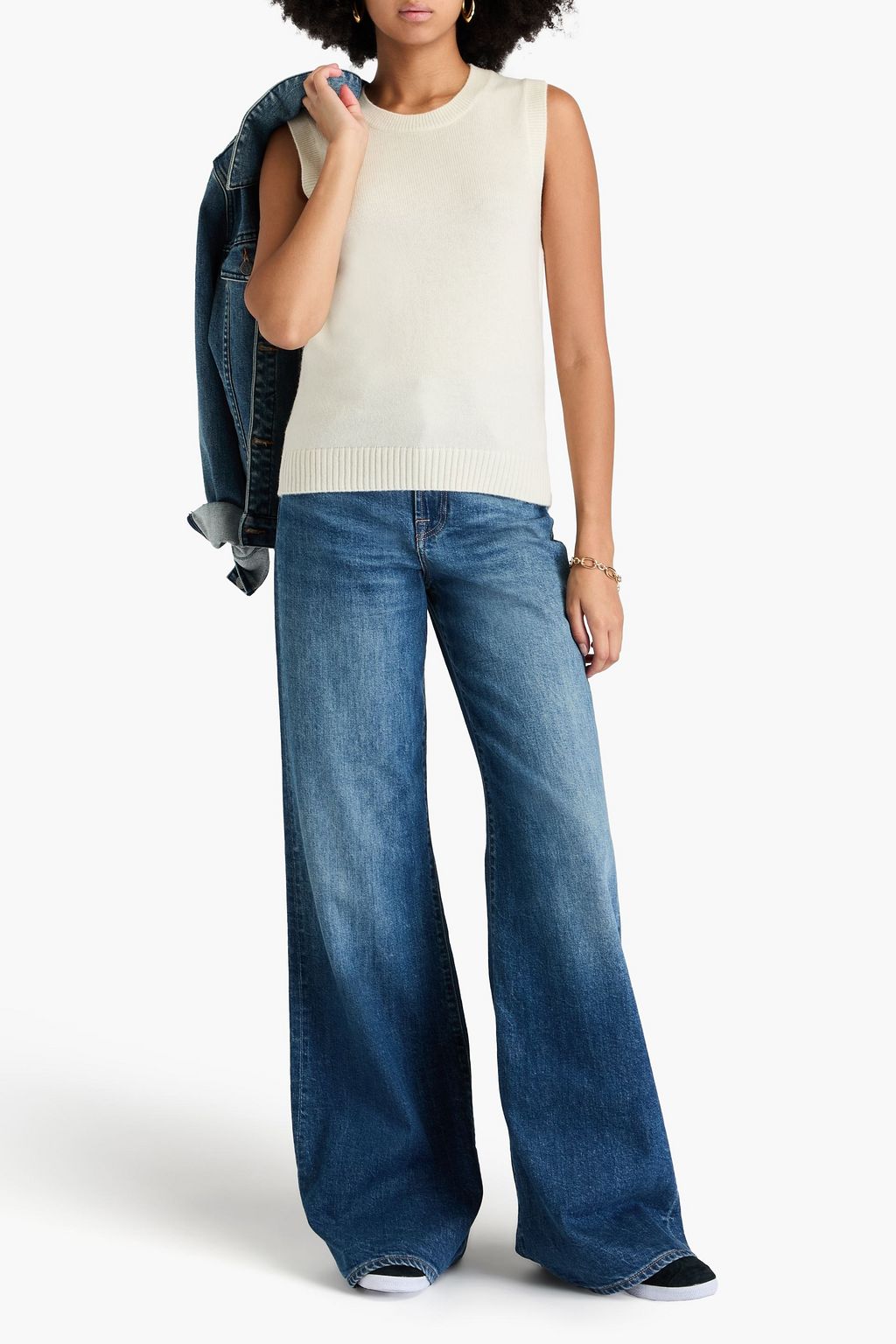 CHINTI & PARKER Wool and cashmere-blend vest