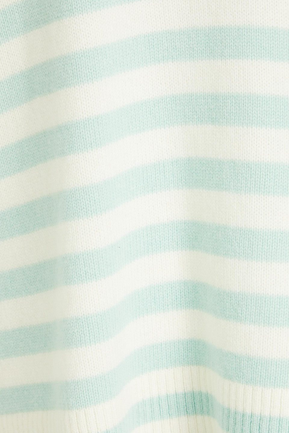 Chinti & Parker Striped Wool And Cashmere-blend Sweater In Mint