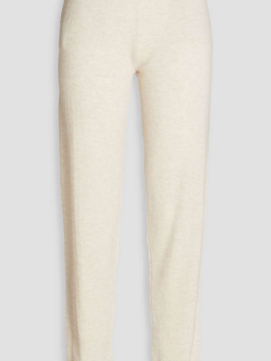 wool and cashmere-blend track pants