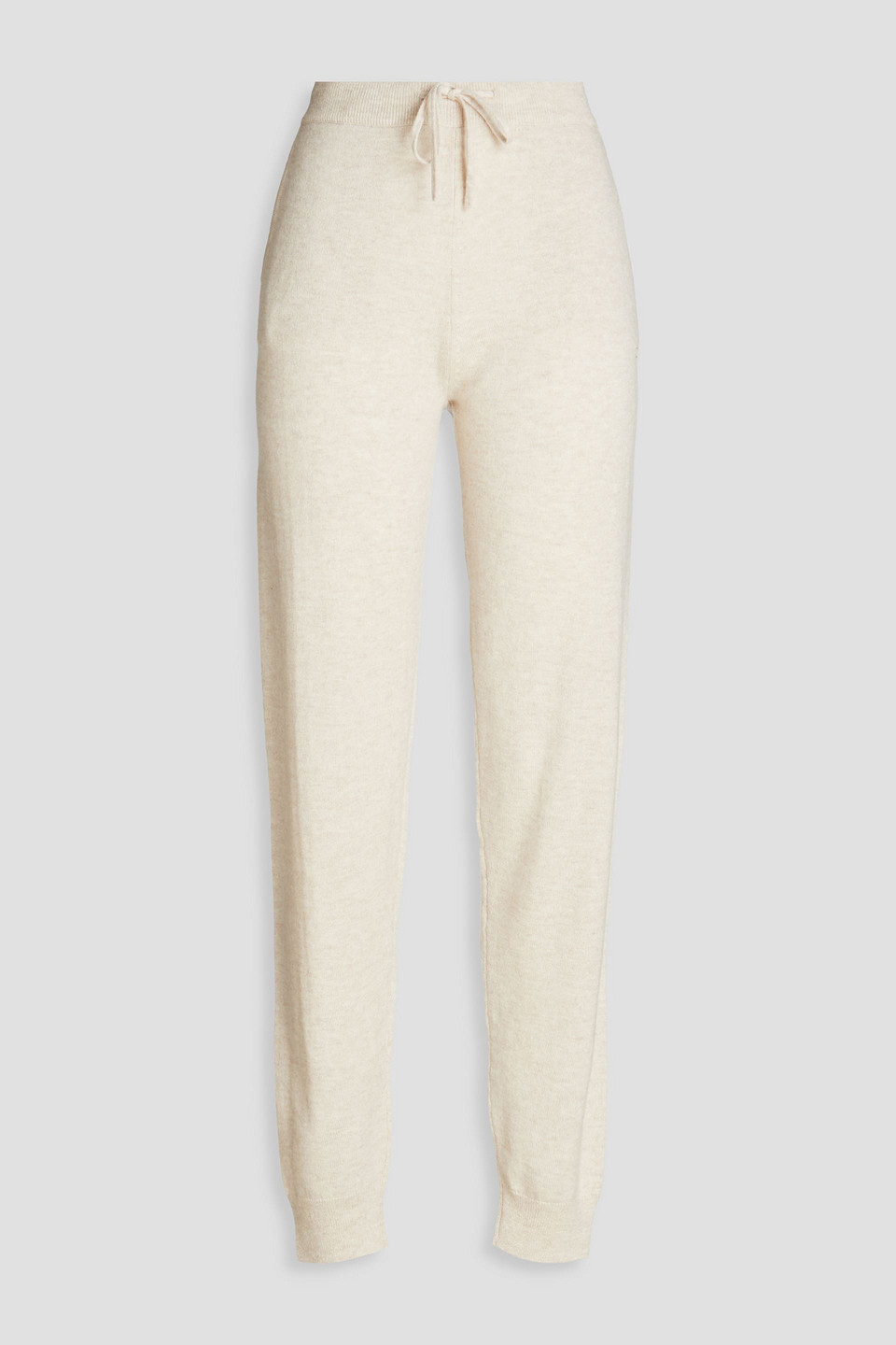 Chinti & Parker Wool And Cashmere-blend Track Pants In Ecru
