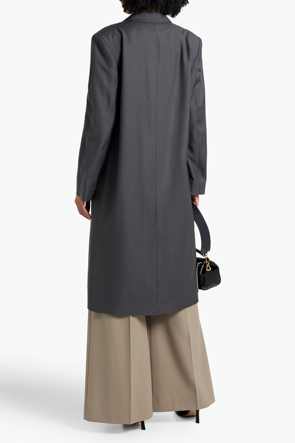 LOULOU STUDIO WOOL-CREPE COAT