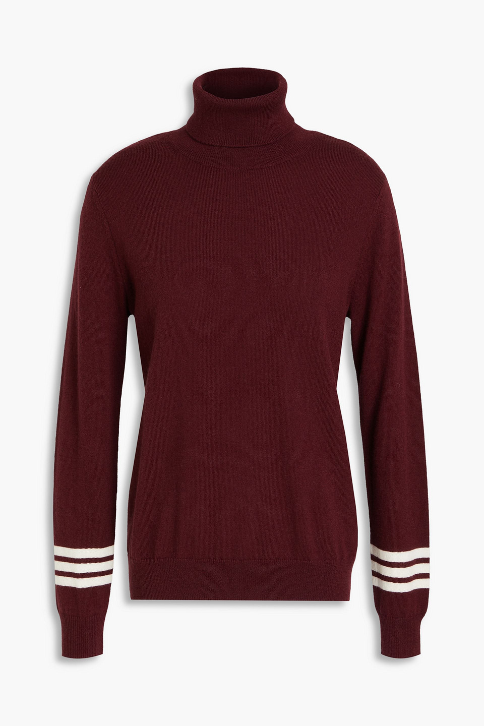 Chinti & Parker Wool And Cashmere-blend Turtleneck Sweater In Claret
