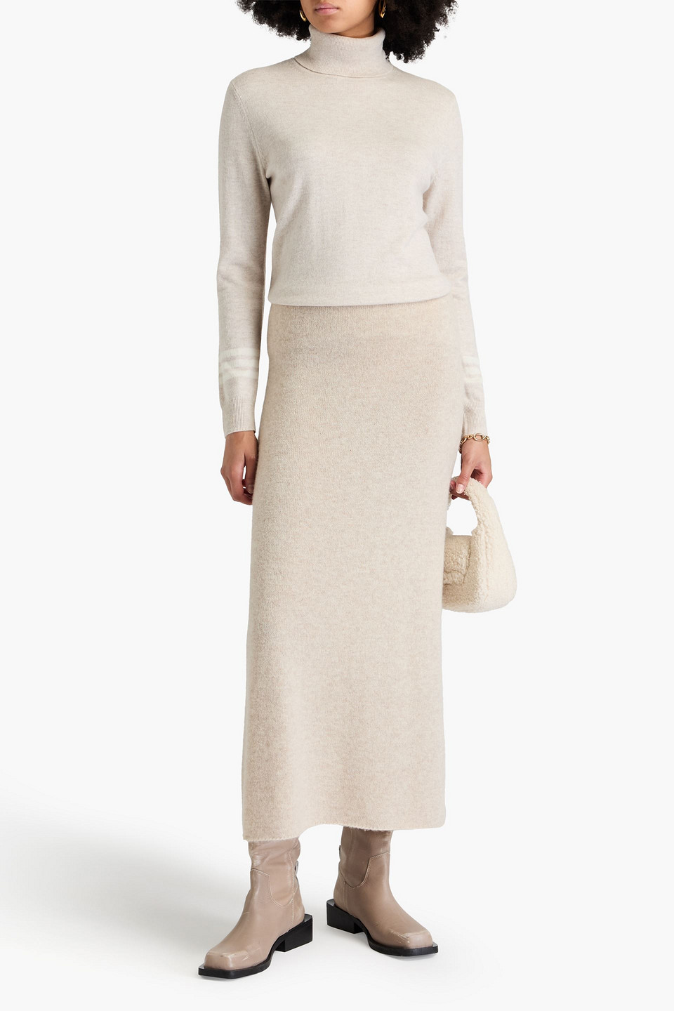 CHINTI & PARKER WOOL AND CASHMERE-BLEND TURTLENECK SWEATER