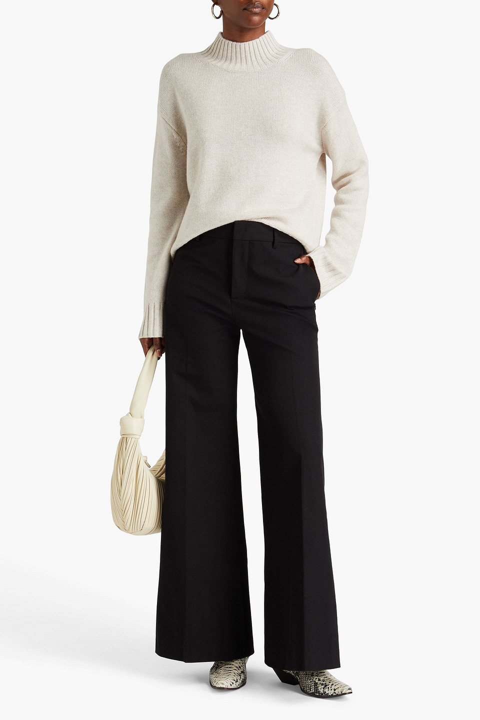 CHINTI & PARKER WOOL AND CASHMERE-BLEND TURTLENECK SWEATER