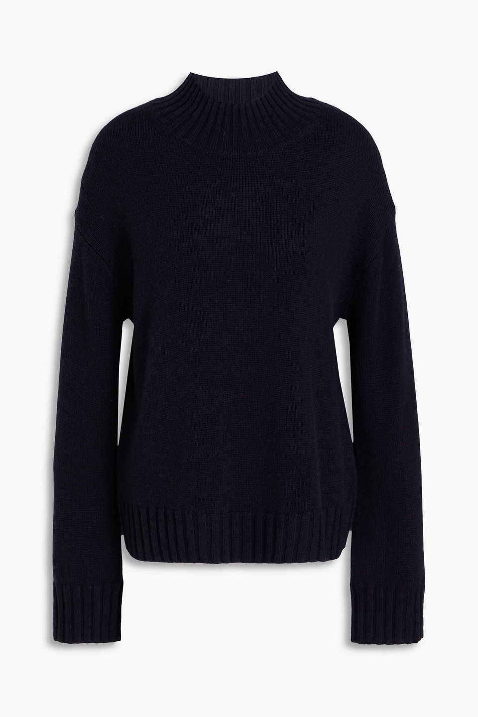 Chinti & Parker Wool And Cashmere-blend Turtleneck Jumper In Midnight Blue