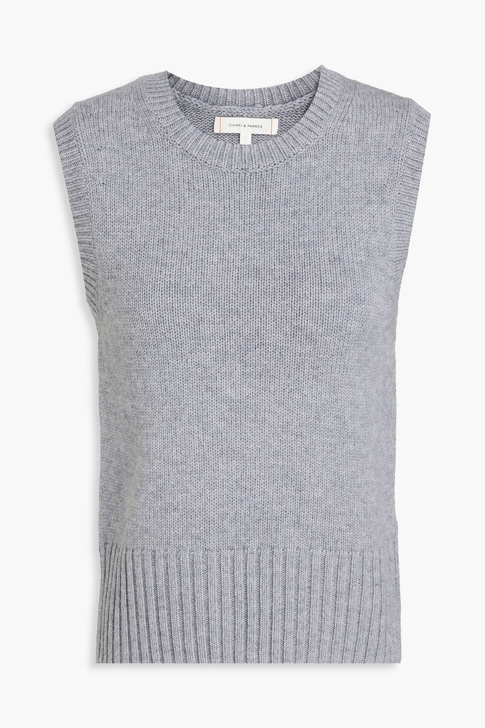 Chinti & Parker Wool And Cashmere-blend Vest In Gray