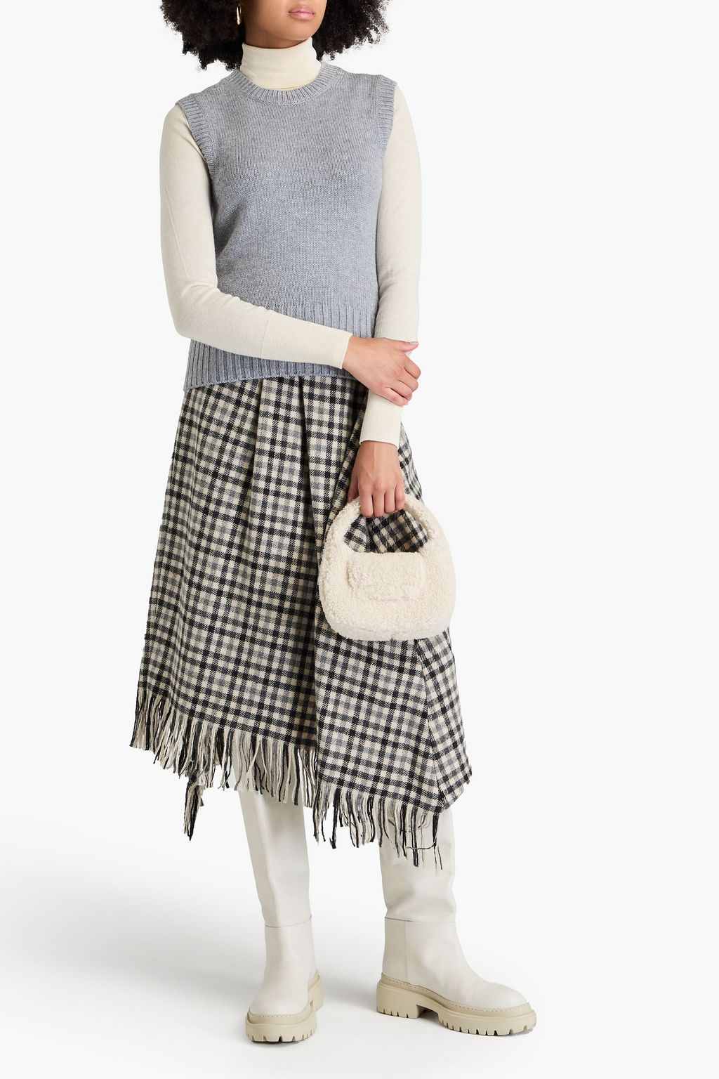 CHINTI & PARKER Wool and cashmere-blend vest
