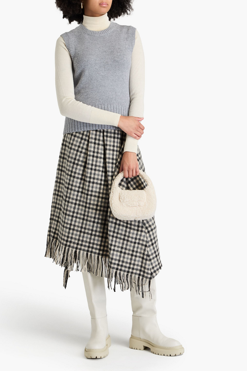 CHINTI & PARKER WOOL AND CASHMERE-BLEND VEST