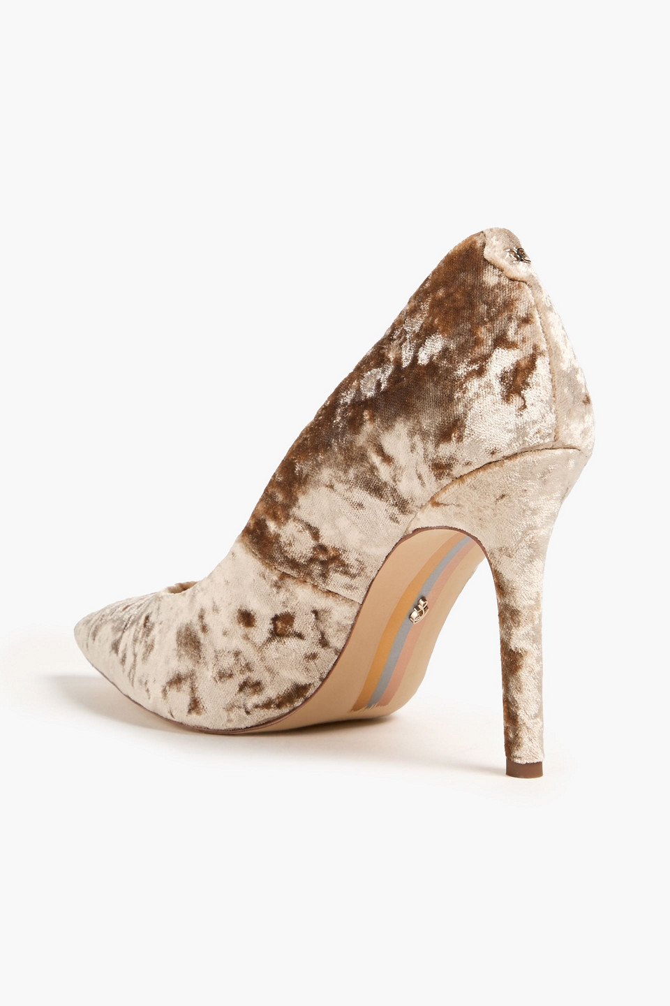 SAM EDELMAN HAZEL CRUSHED-VELVET PUMPS