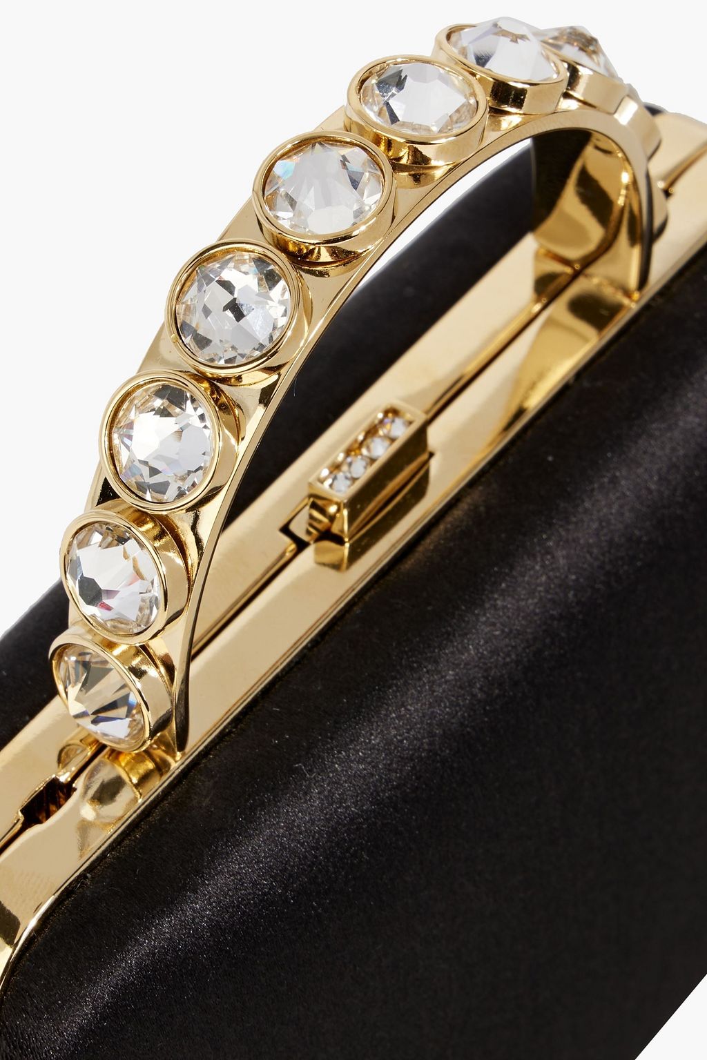 JUDITH LEIBER COUTURE Crystal-embellished satin clutch