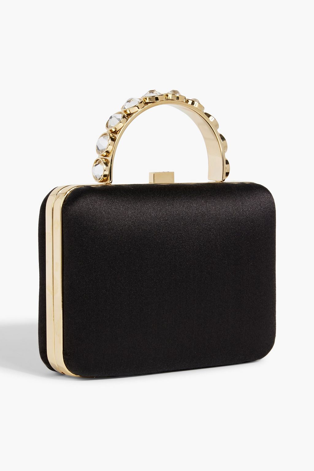 JUDITH LEIBER COUTURE Crystal-embellished satin clutch