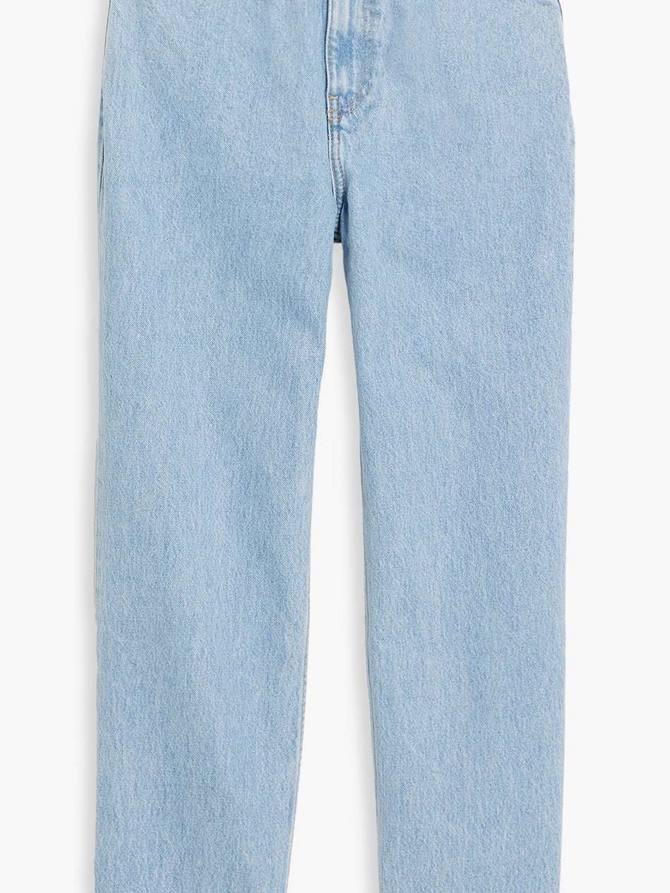 cropped faded tapered jeans