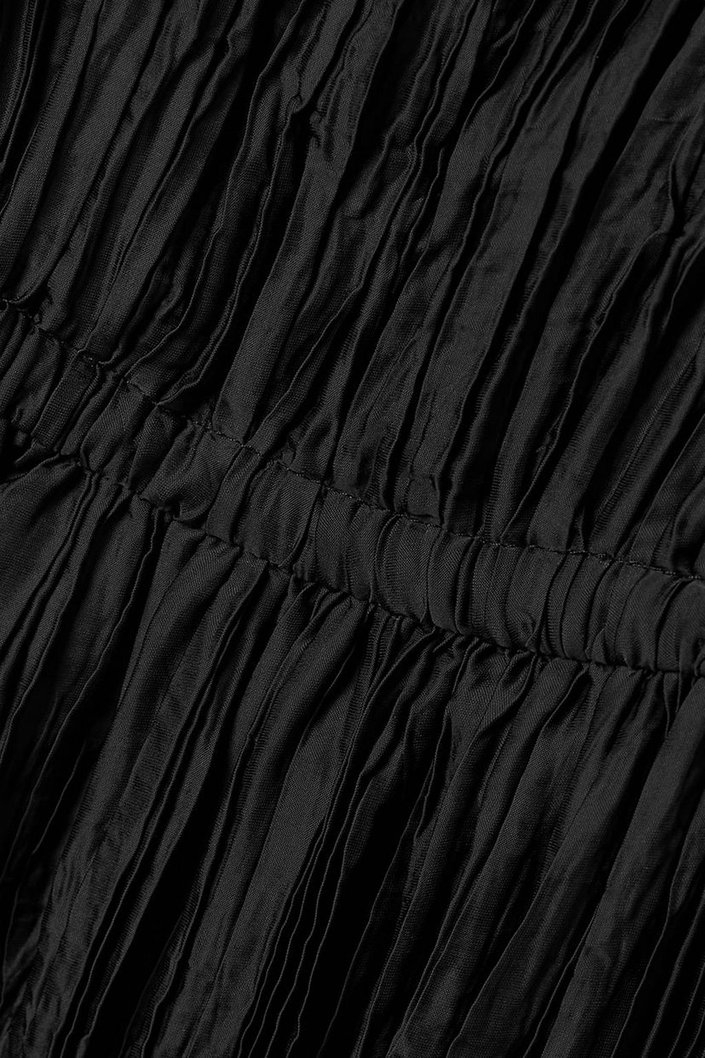ULLA JOHNSON Orla plissé-habotai midi dress