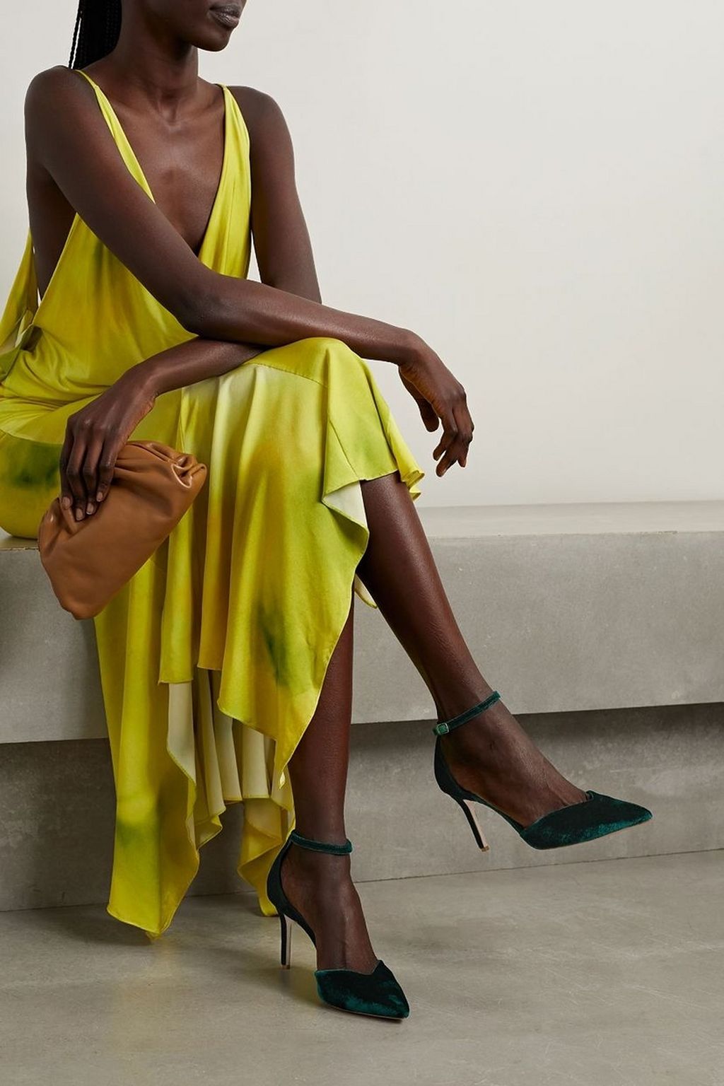 PORTE & PAIRE Velvet pumps