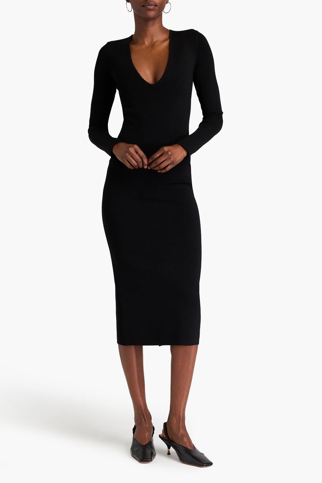 VB BODY VICTORIA BECKHAM Stretch-knit midi dress