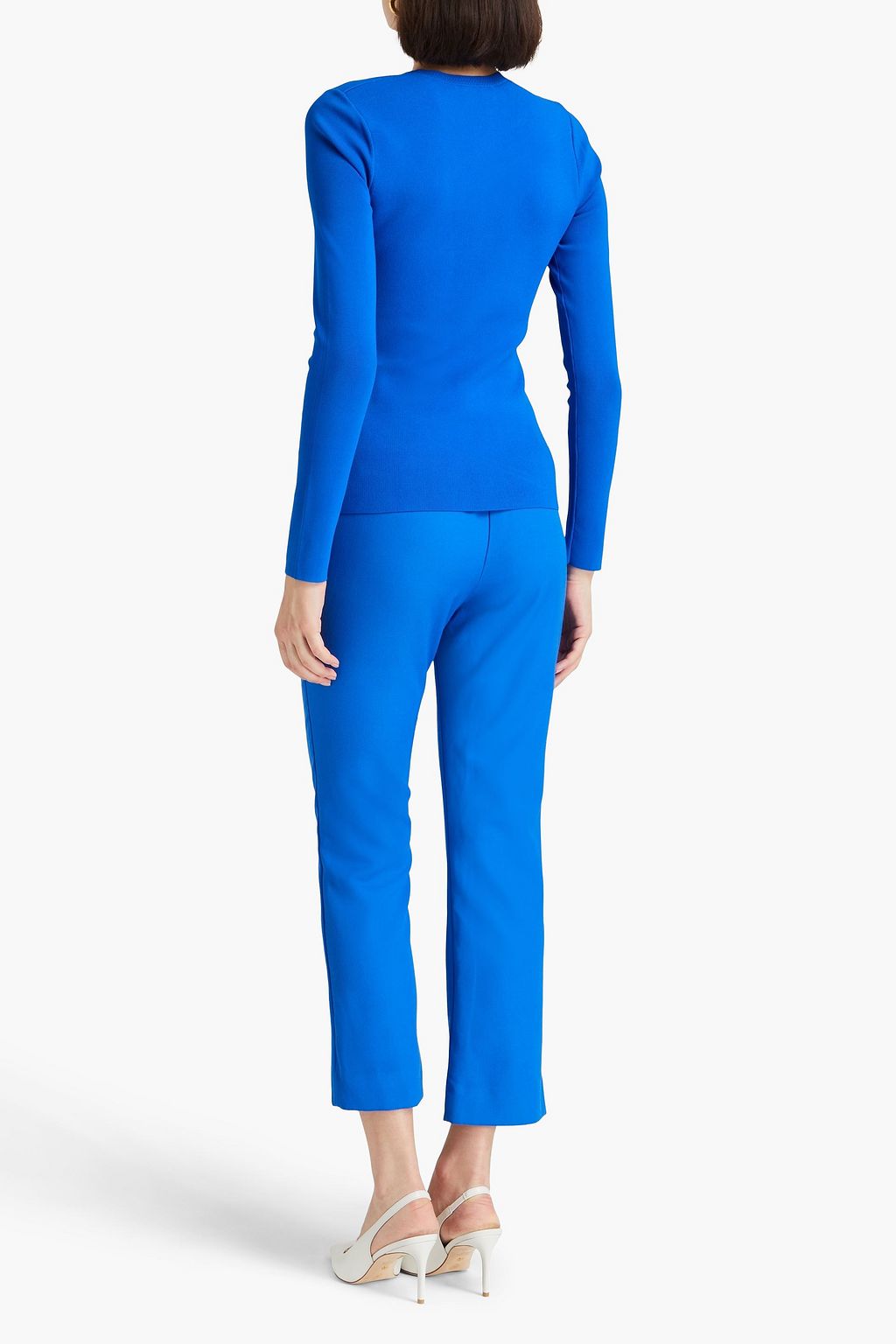 VB BODY VICTORIA BECKHAM 컷아웃 디테일 스트레치 니트 탑