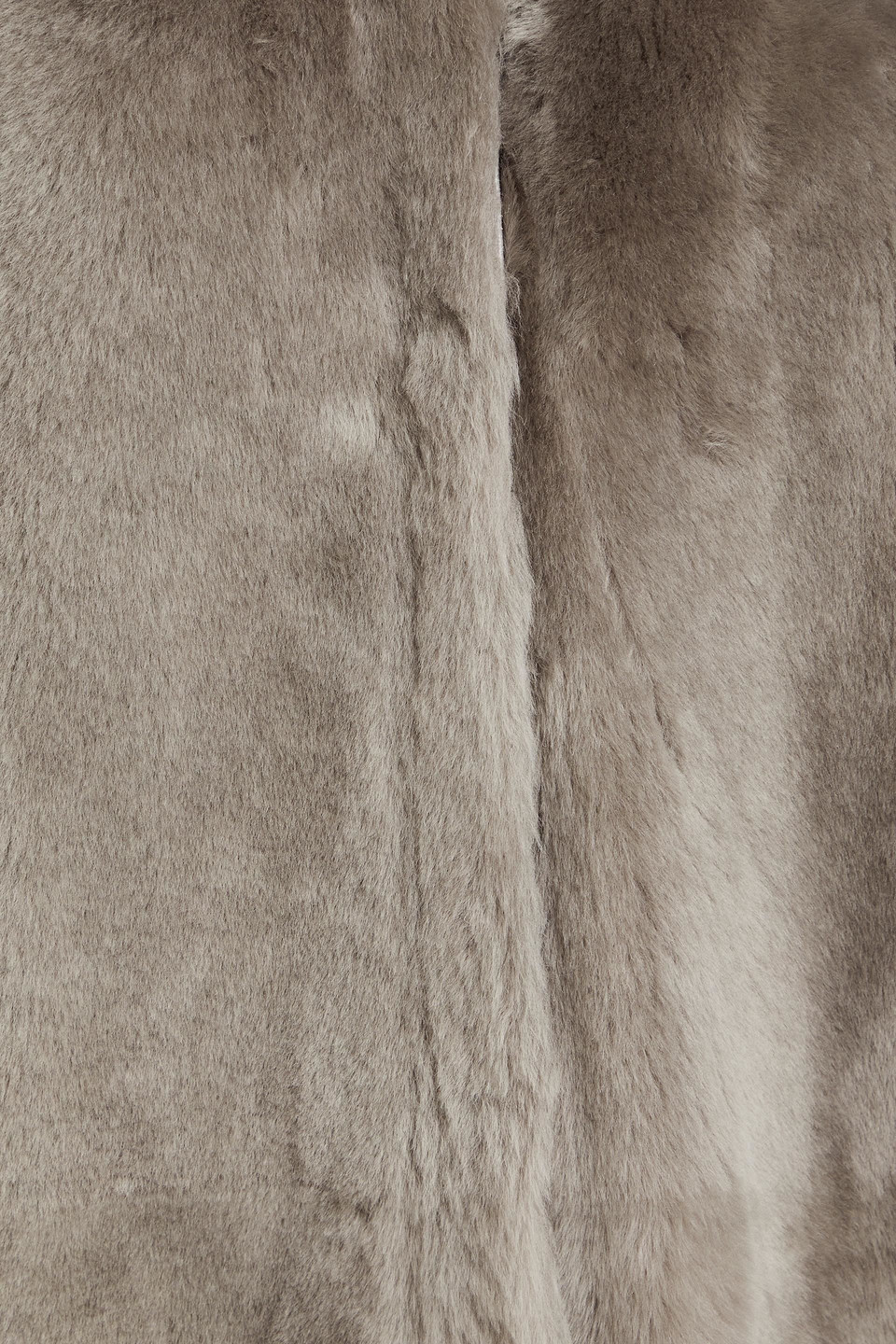 Shop Yves Salomon Shearling Coat In Gray